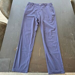 Redvanly Mens Golf Pants Blue Size Medium 32x32 Performance Stretch Slim Fit